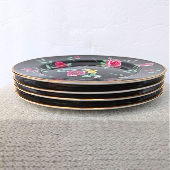 Fitz and Floyd Amboise Salad Plates Set of 4 - Picture 4 of 9